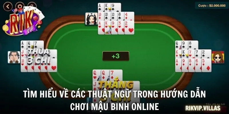 Tìm hiểu về các thuật ngữ trong hướng dẫn chơi Mậu Binh online